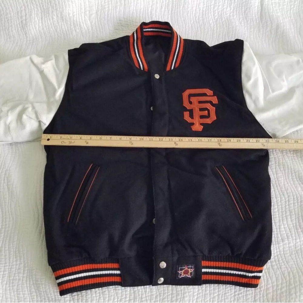 Black Bomber Jacket with Ribbed Collar and Cuffs - Picture 5 of 14